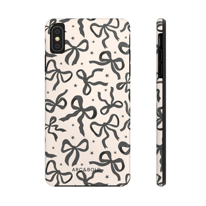 Noir Bows - Tough Phone Case