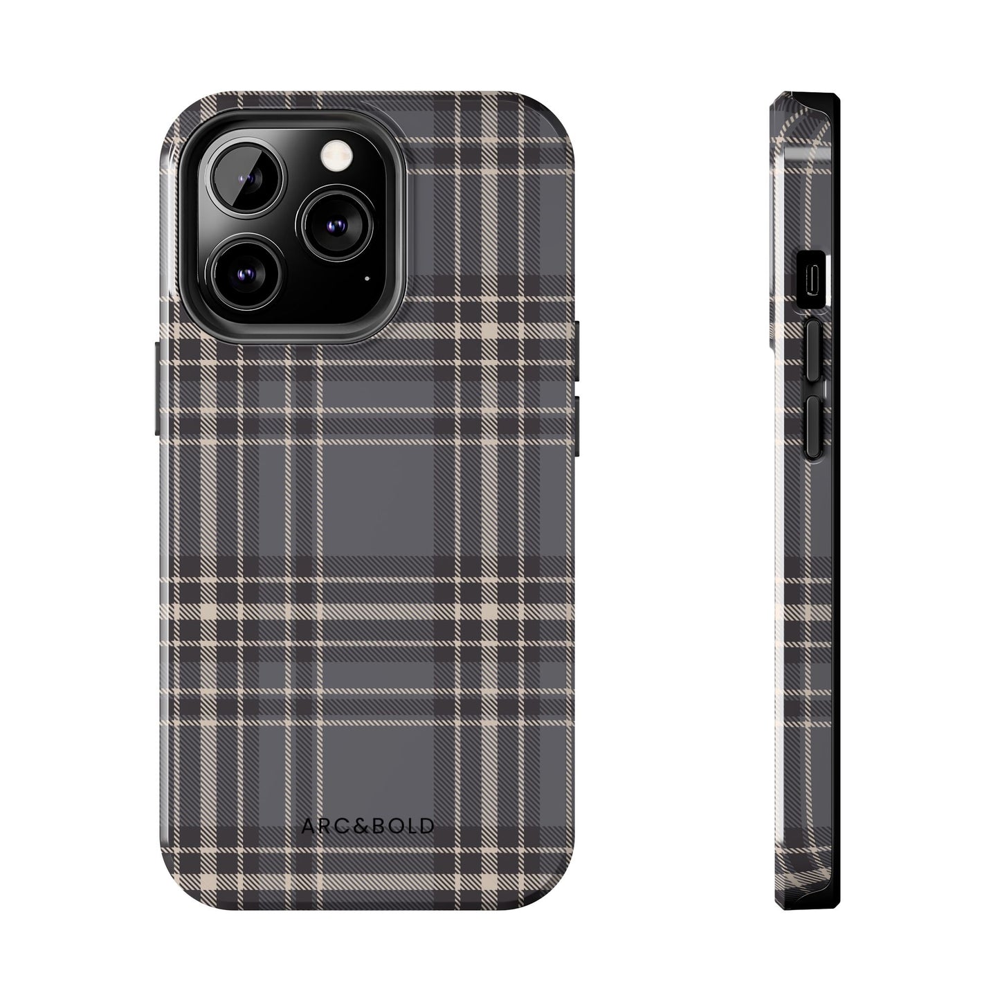 Monochrome Tartan - Tough Phone Case