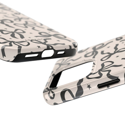 Noir Bows - Tough Phone Case