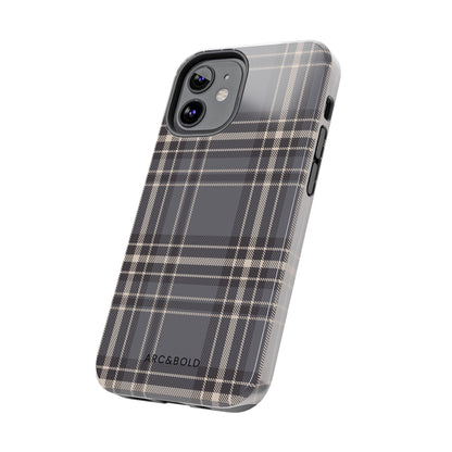 Monochrome Tartan - Tough Phone Case