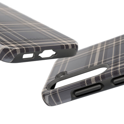 Monochrome Tartan - Tough Phone Case