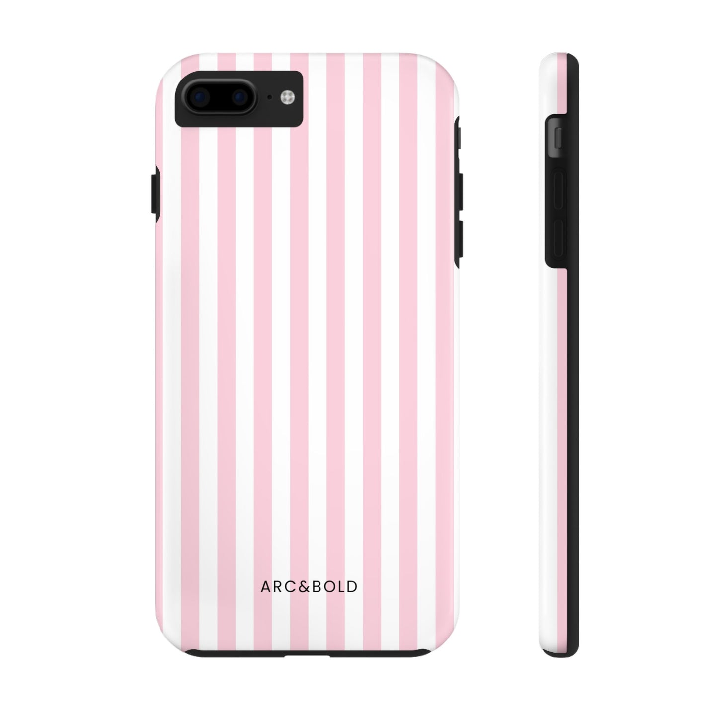 Pink Striped - Tough Phone Case - Arc & Bold