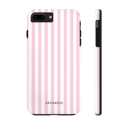 Pink Striped - Tough Phone Case - Arc & Bold