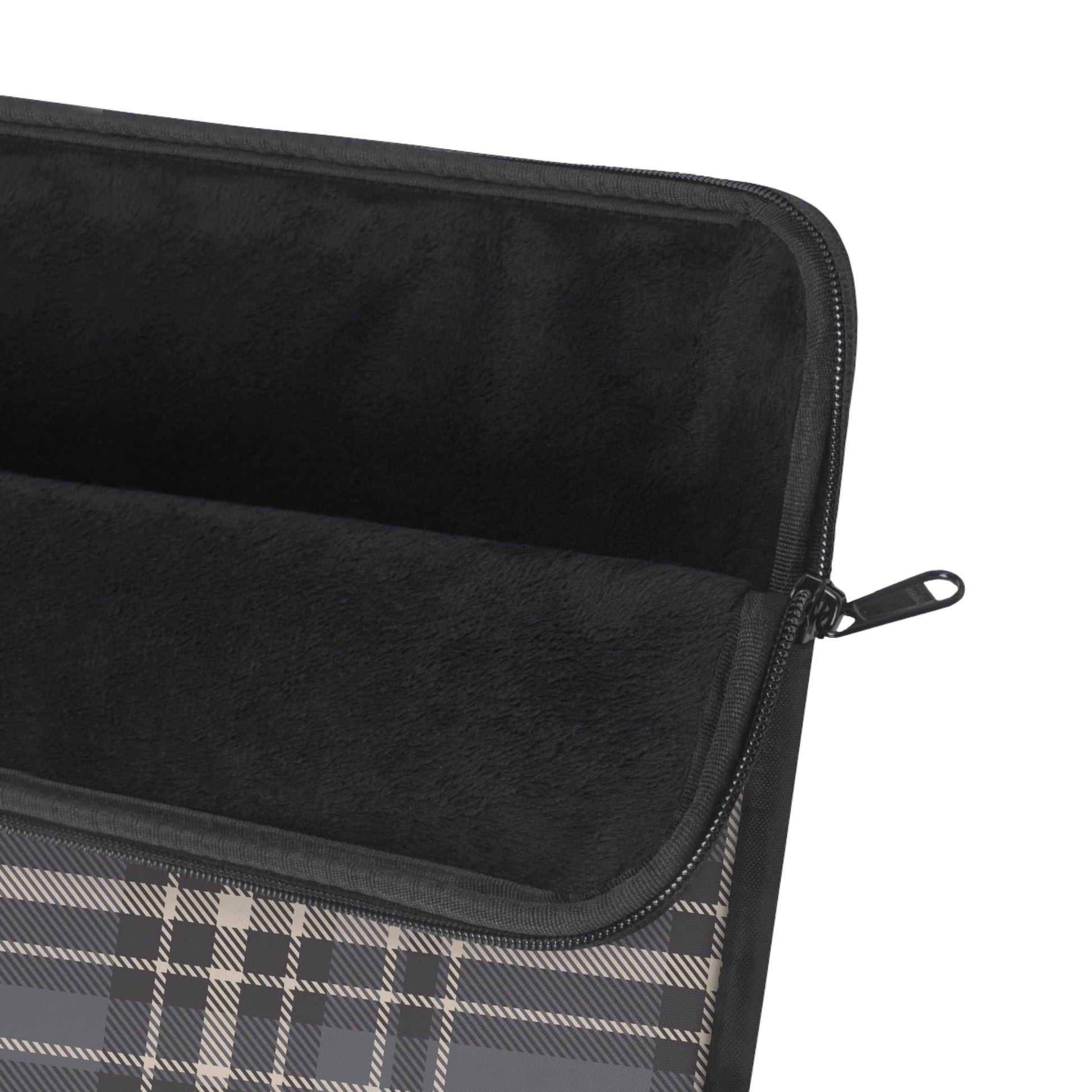 Monochrome Tartan - Laptop Sleeve - Arc & Bold