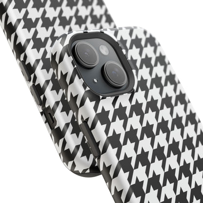 Houndstooth - Magnetic Phone Case - Arc & Bold