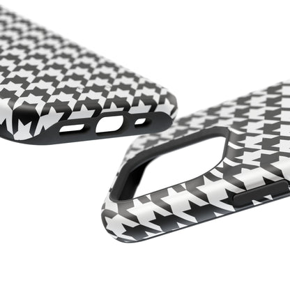 Houndstooth - Magnetic Phone Case - Arc & Bold