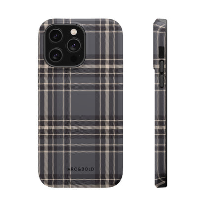 Monochrome Tartan - Magnetic Tough Case - Arc & Bold