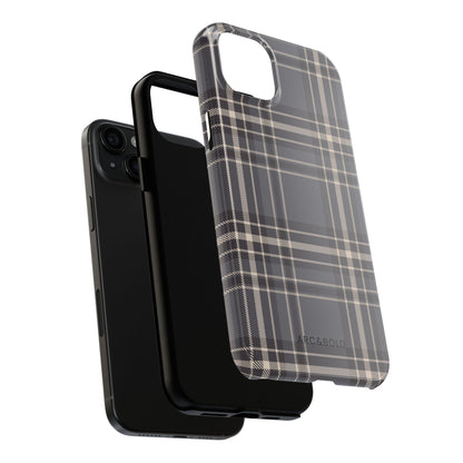 Monochrome Tartan - Tough Phone Case