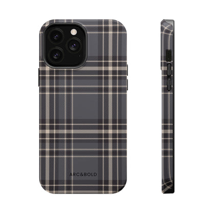 Monochrome Tartan - Magnetic Tough Case - Arc & Bold