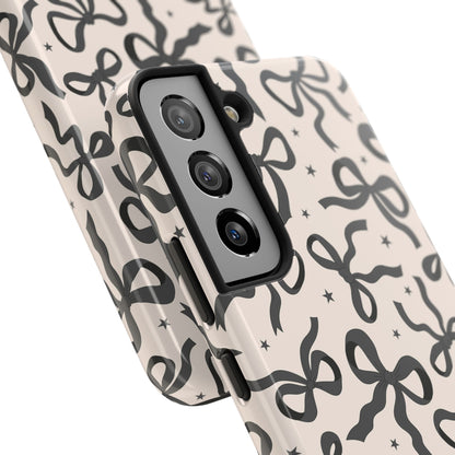 Noir Bows - Tough Phone Case