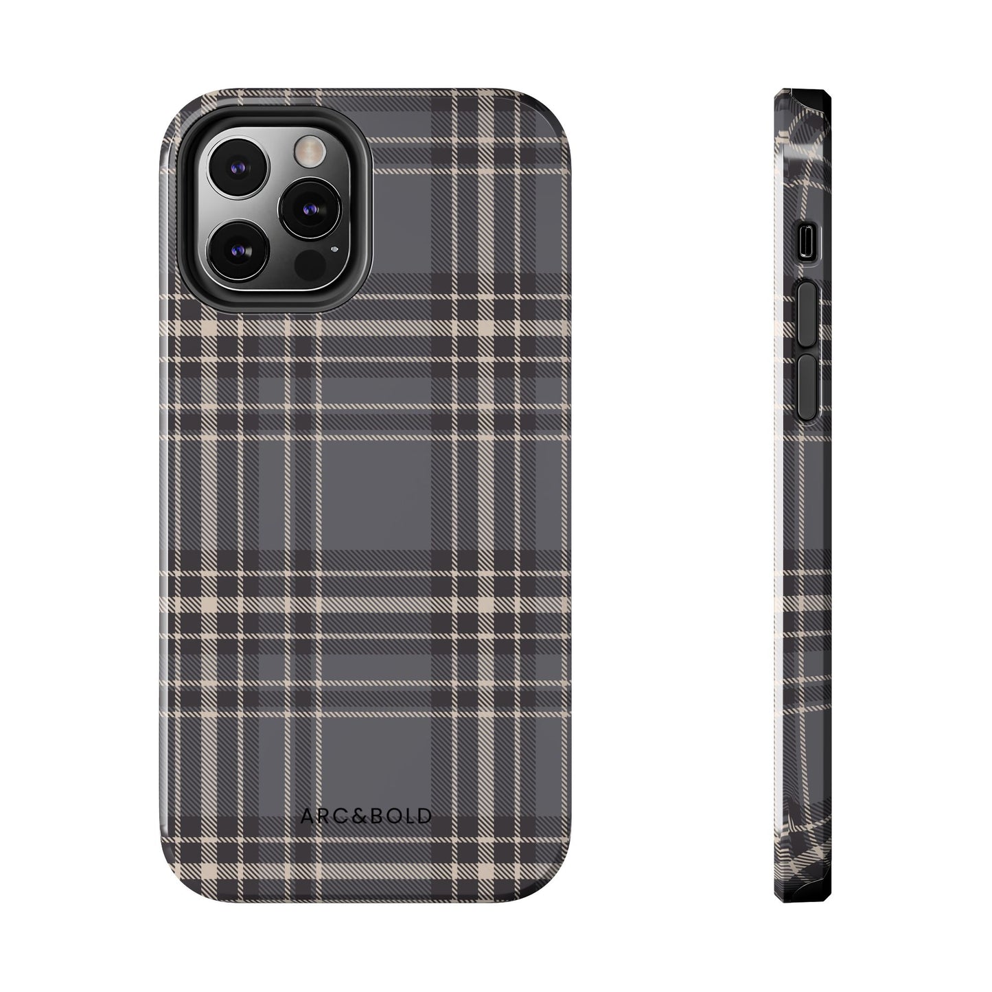 Monochrome Tartan - Tough Phone Case