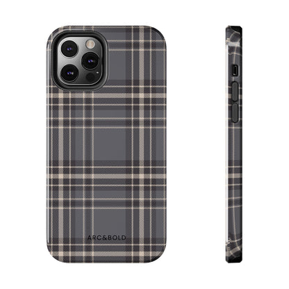 Monochrome Tartan - Tough Phone Case