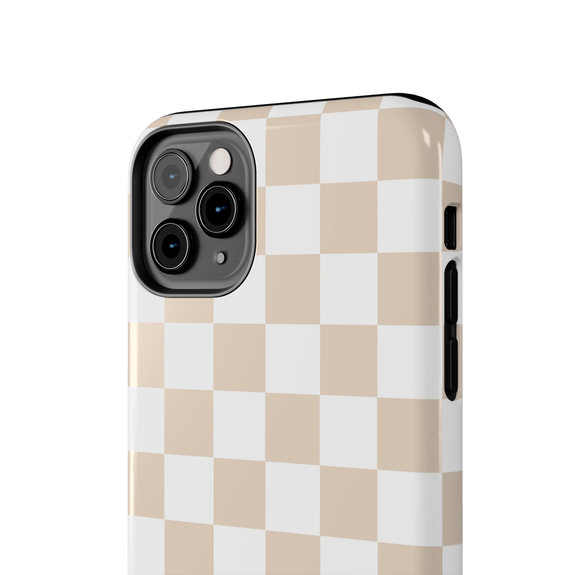 Beige Checker - Tough Phone Case - Arc & Bold