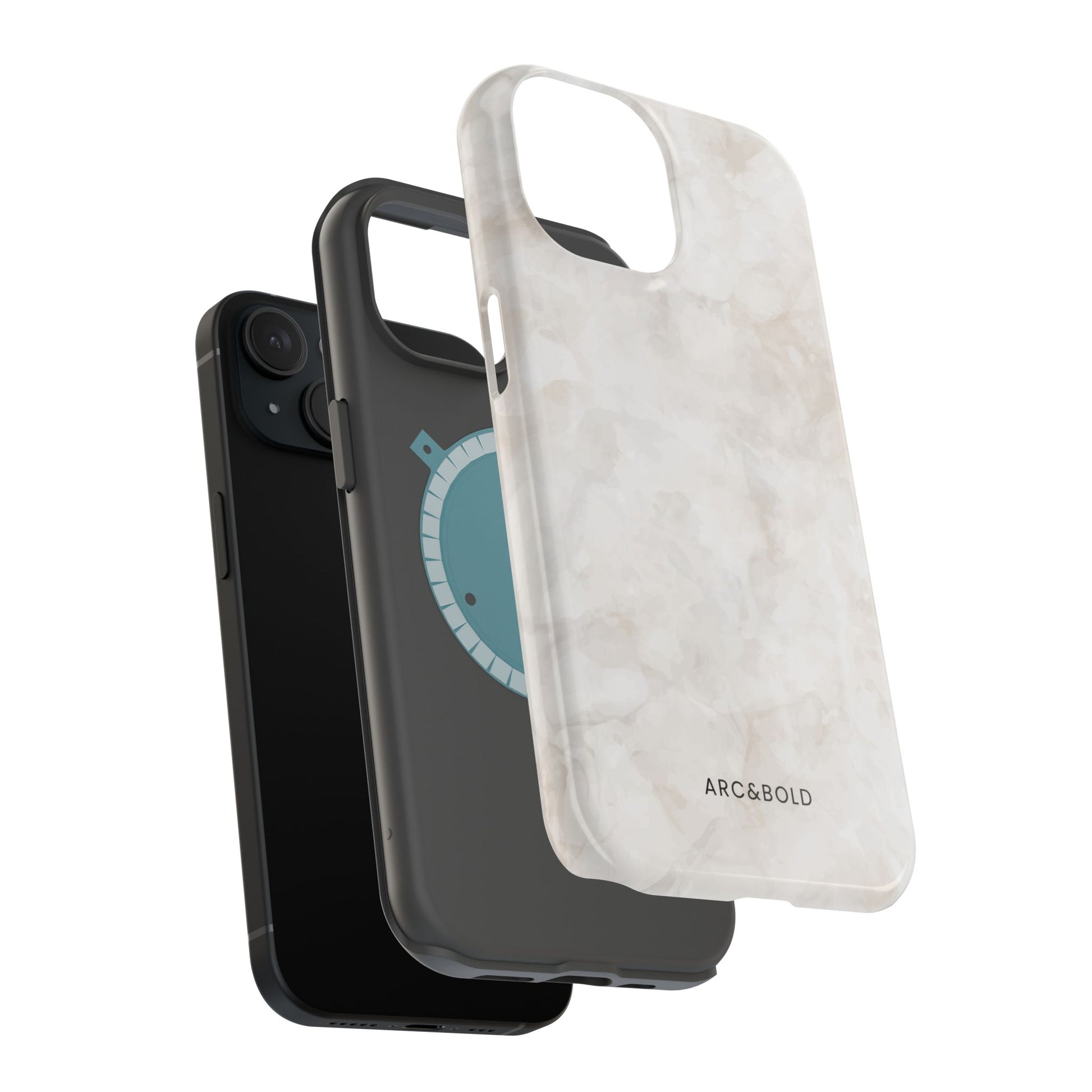 Marble - Magnetic Phone Case - Arc & Bold