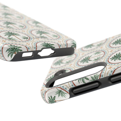 Tropical Tile Palm - Tough Phone Case - Arc & Bold