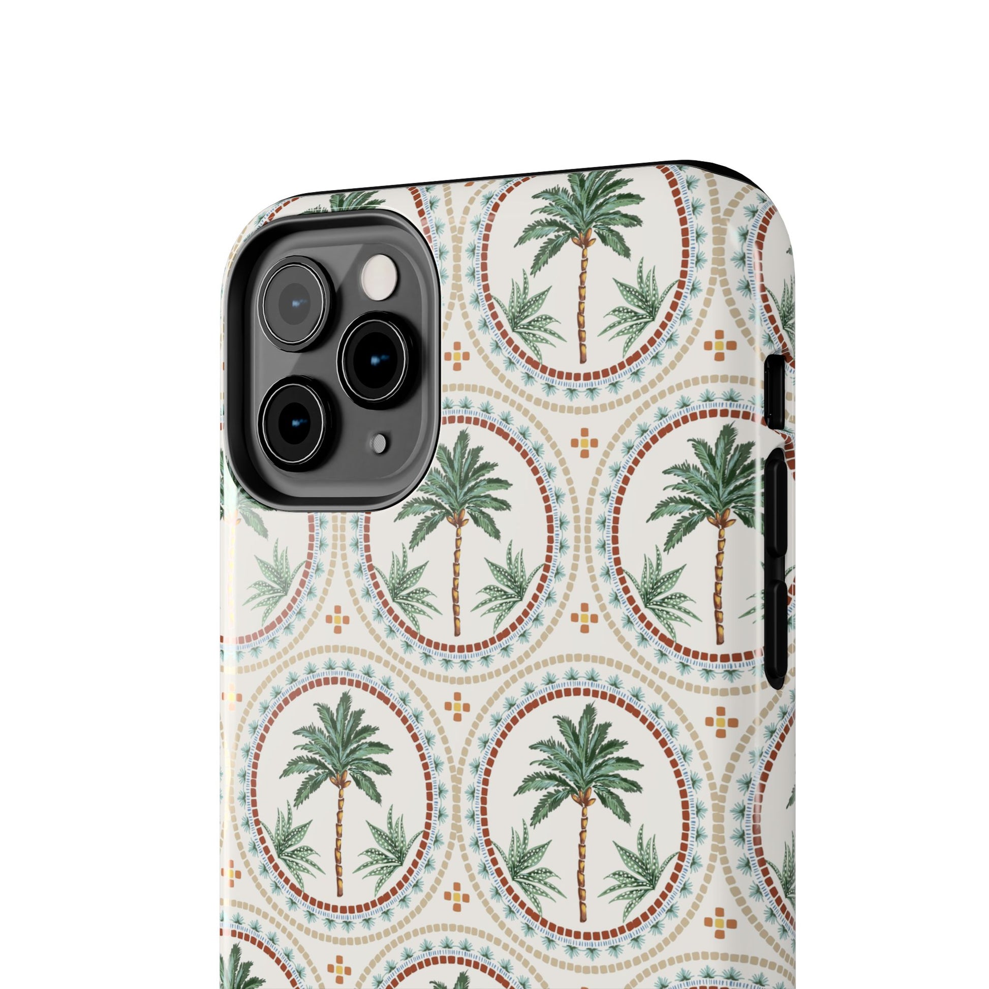 Tropical Tile Palm - Tough Phone Case - Arc & Bold