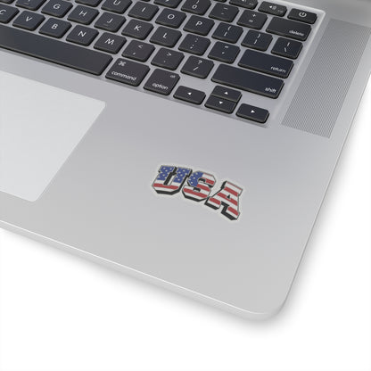 Patriotic USA Kiss-Cut Stickers | America Pride Decal for Laptops and Water Bottles - Arc & Bold