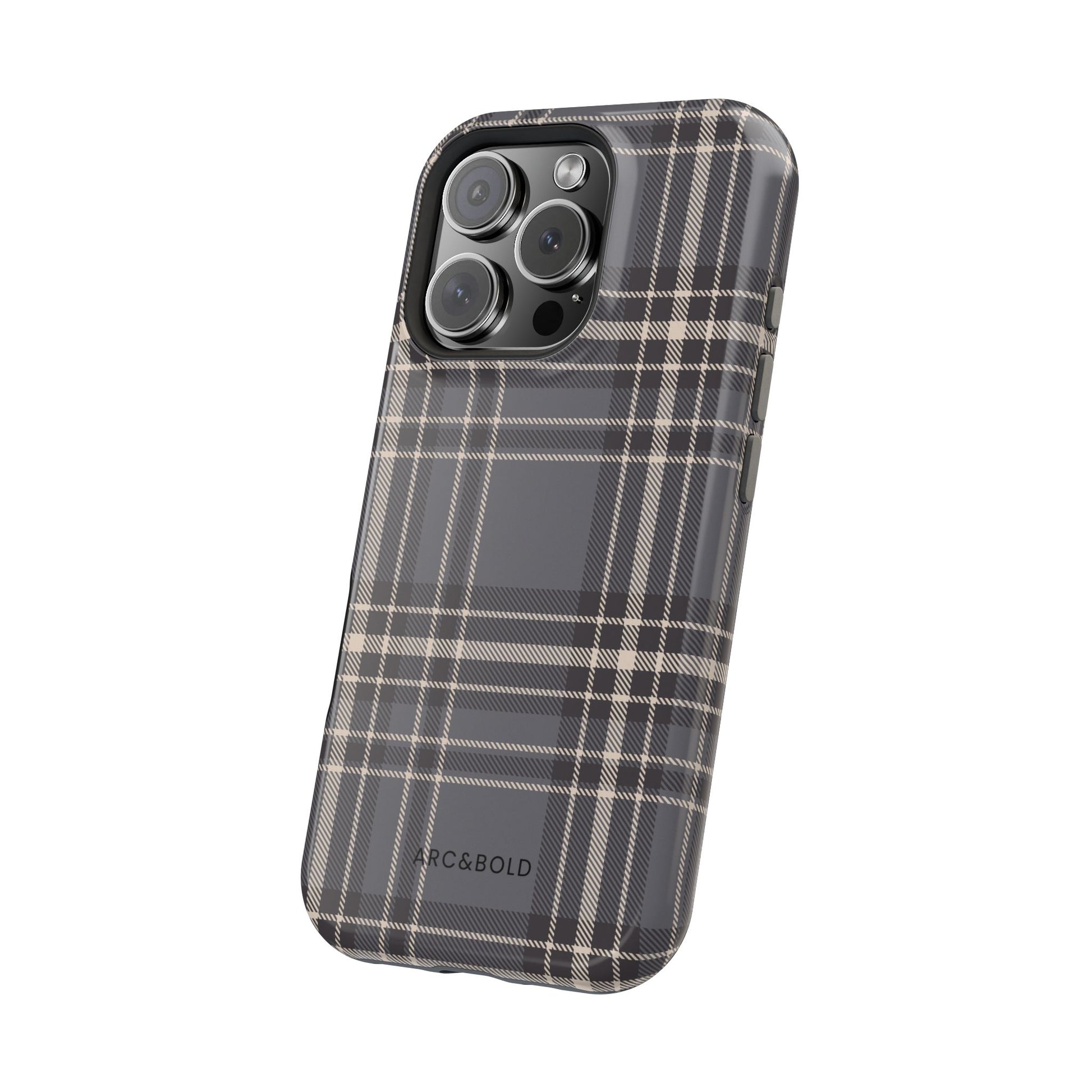 Monochrome Tartan - Magnetic Tough Case - Arc & Bold