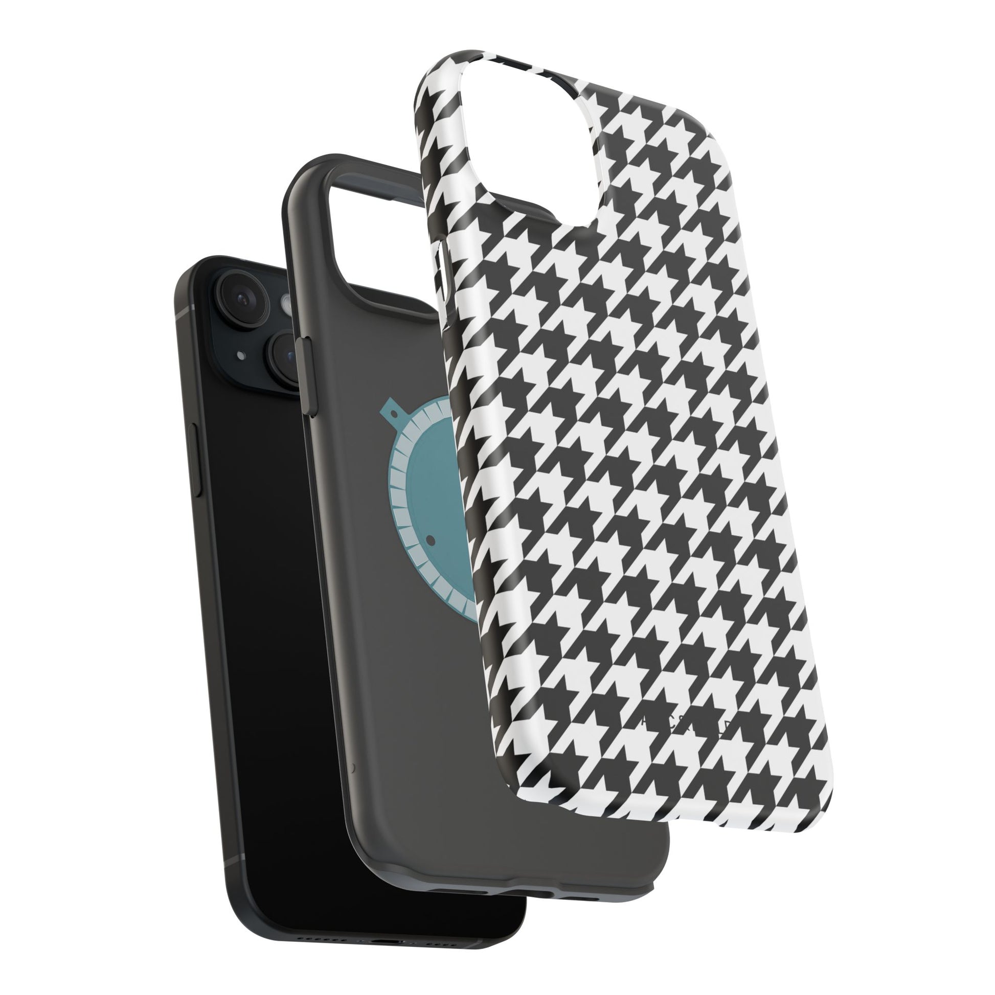 Houndstooth - Magnetic Phone Case - Arc & Bold