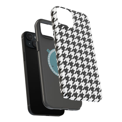 Houndstooth - Magnetic Phone Case - Arc & Bold