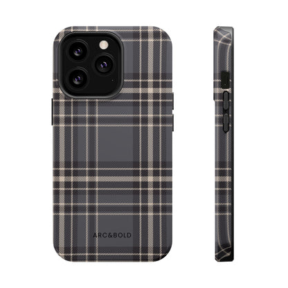 Monochrome Tartan - Magnetic Tough Case - Arc & Bold