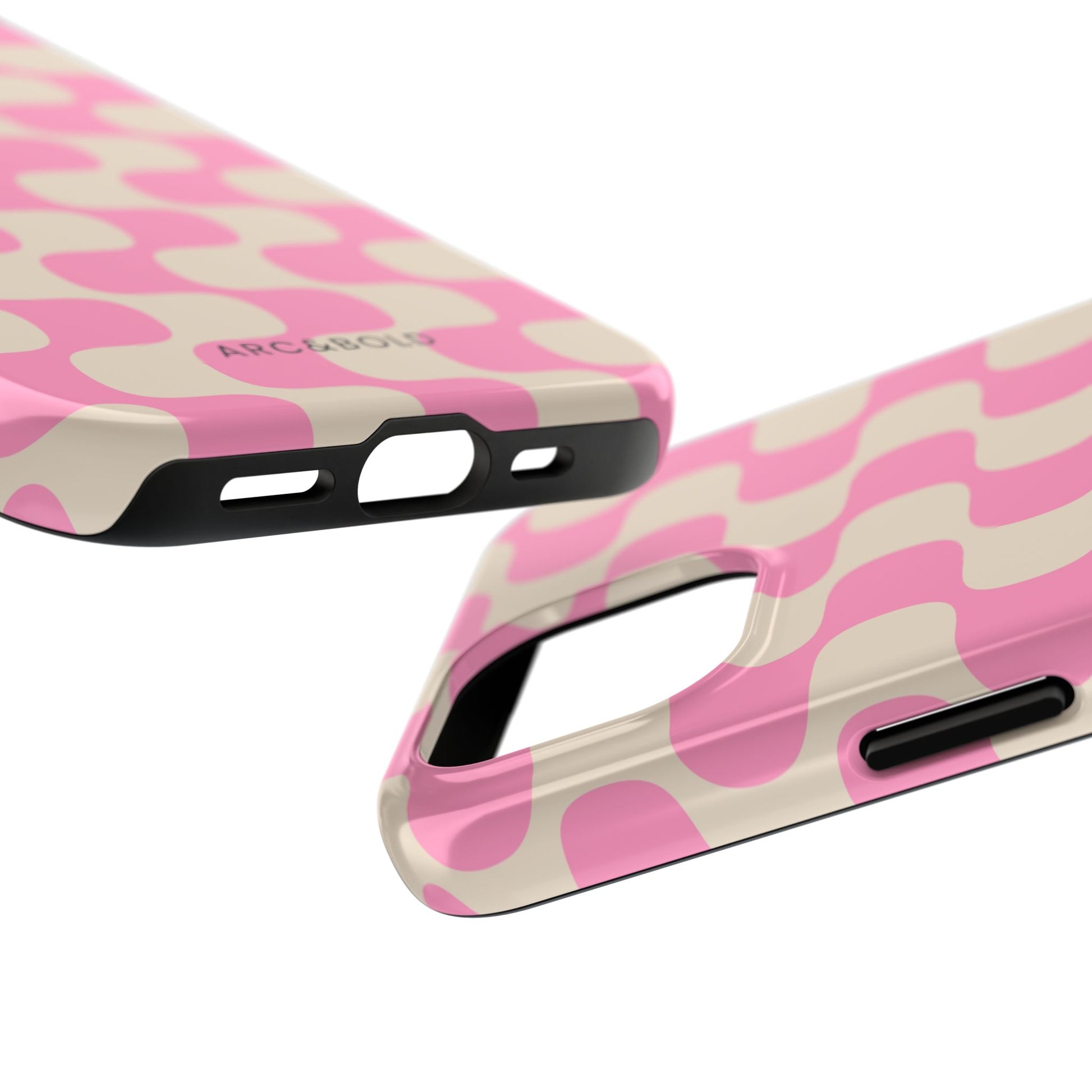Pink Waves - Tough Phone Case - Arc & Bold
