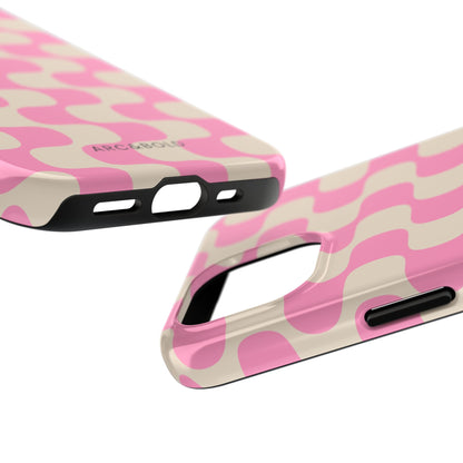 Pink Waves - Tough Phone Case - Arc & Bold