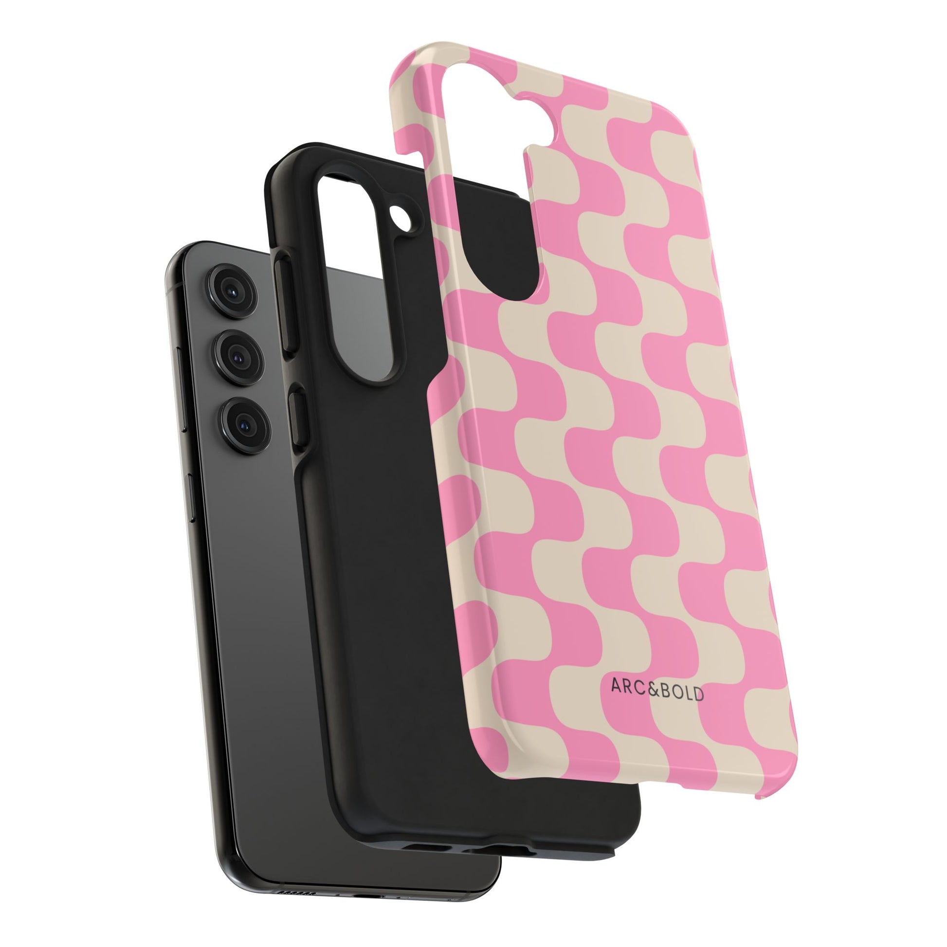 Pink Waves - Tough Phone Case - Arc & Bold