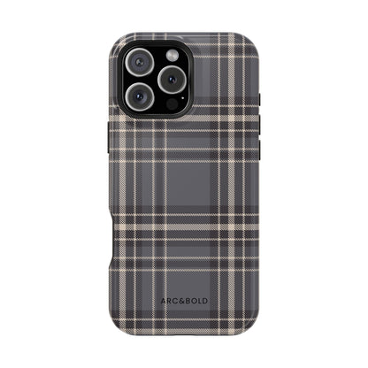Monochrome Tartan - Magnetic Tough Case - Arc & Bold