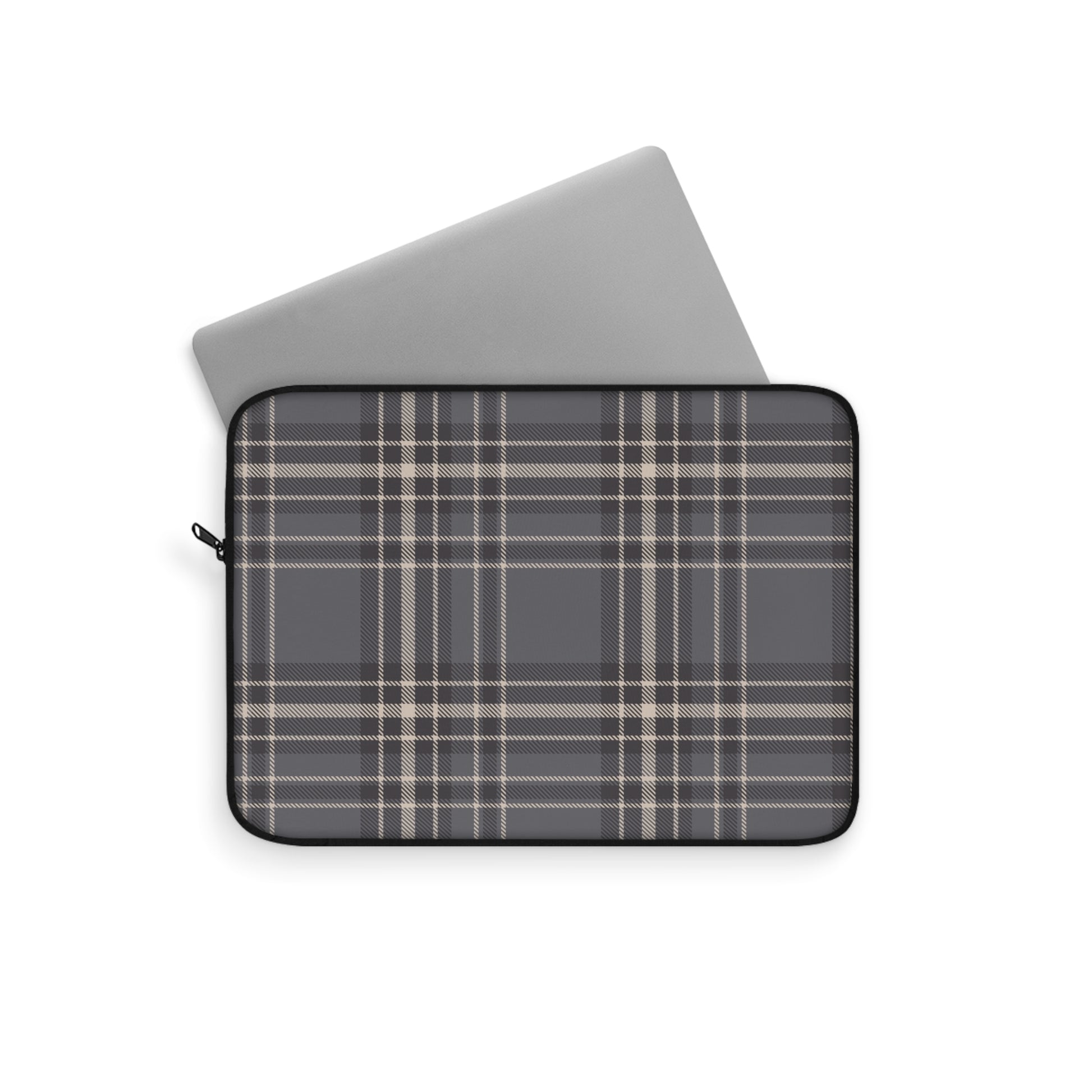 Monochrome Tartan - Laptop Sleeve - Arc & Bold