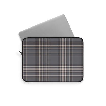 Monochrome Tartan - Laptop Sleeve - Arc & Bold