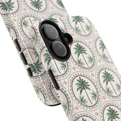Tropical Tile Palm - Tough Phone Case - Arc & Bold