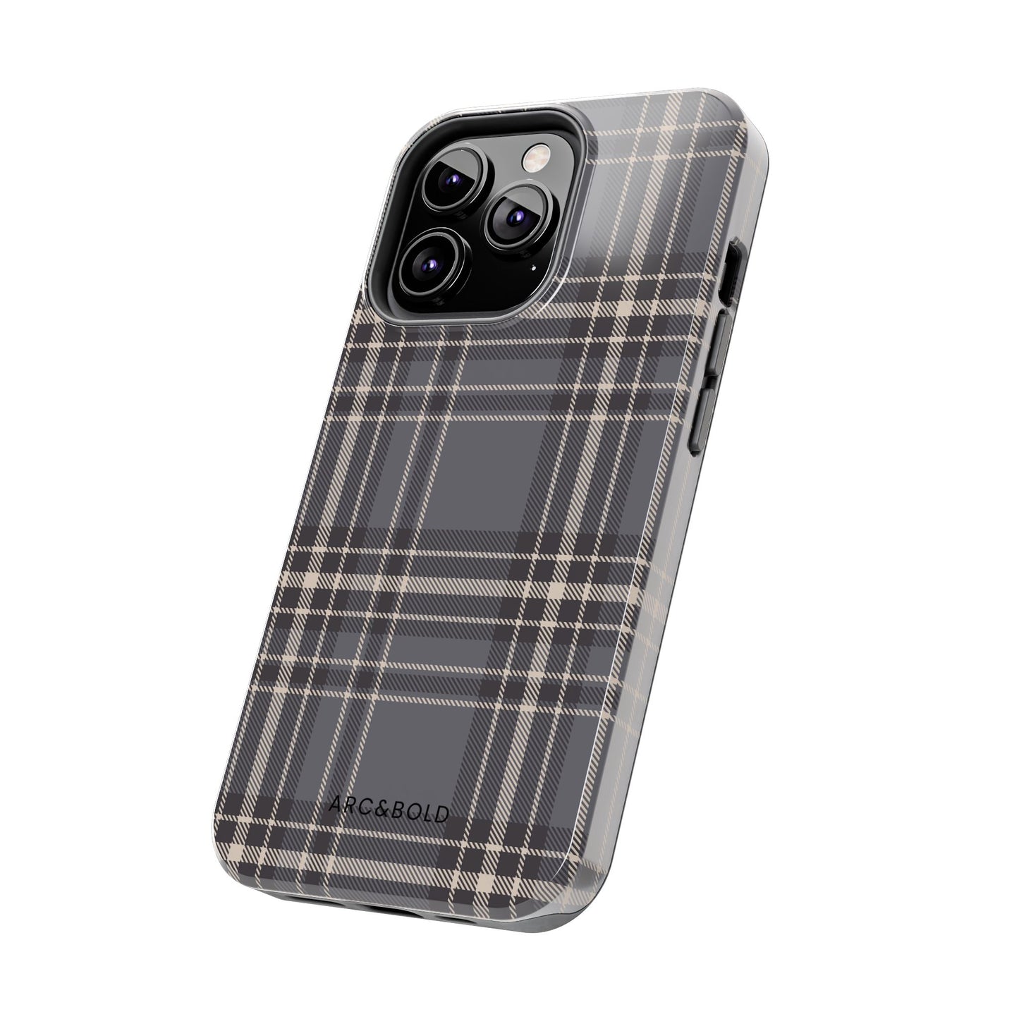 Monochrome Tartan - Tough Phone Case