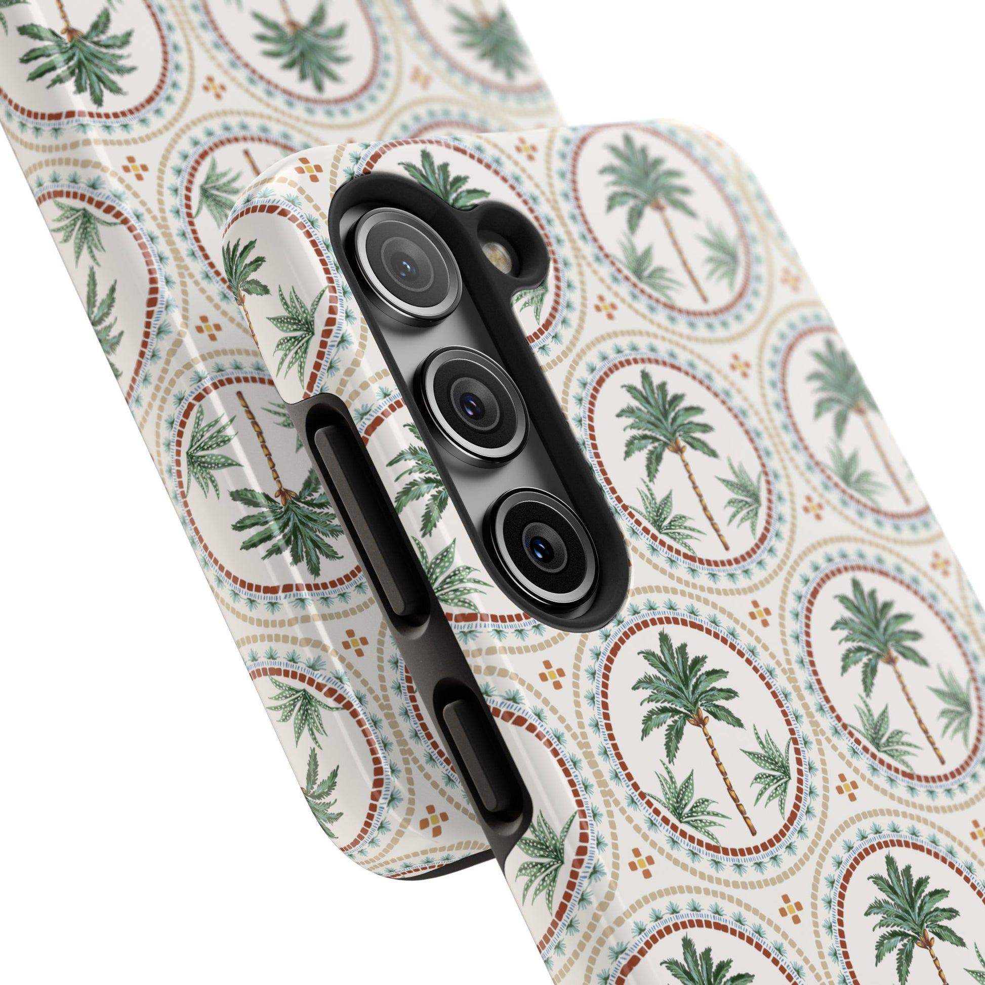 Tropical Tile Palm - Tough Phone Case - Arc & Bold
