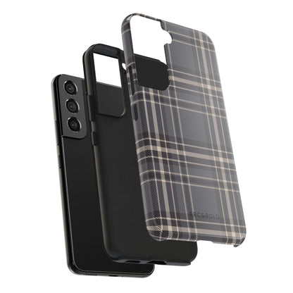 Monochrome Tartan - Tough Phone Case