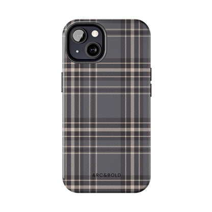 Monochrome Tartan - Tough Phone Case