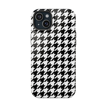 Houndstooth - Magnetic Phone Case - Arc & Bold