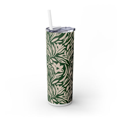 Timeless Evergreen - Skinny Tumbler with Straw, 20oz