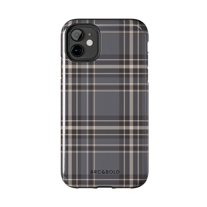 Monochrome Tartan - Tough Phone Case