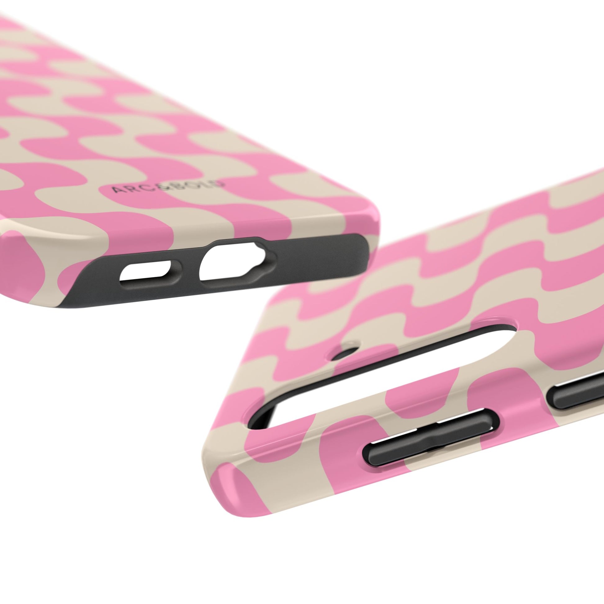 Pink Waves - Tough Phone Case - Arc & Bold