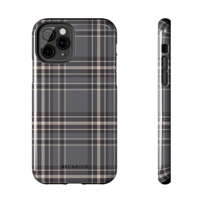 Monochrome Tartan - Tough Phone Case