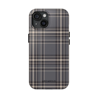 Monochrome Tartan - Tough Phone Case