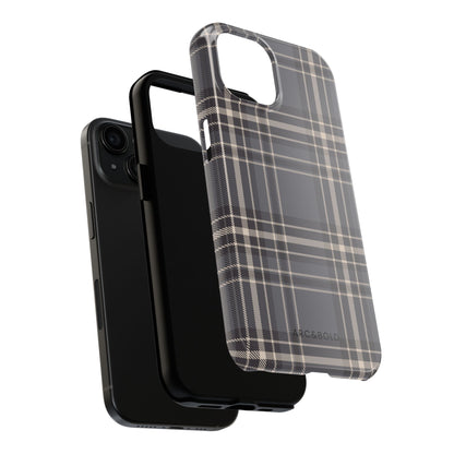 Monochrome Tartan - Tough Phone Case
