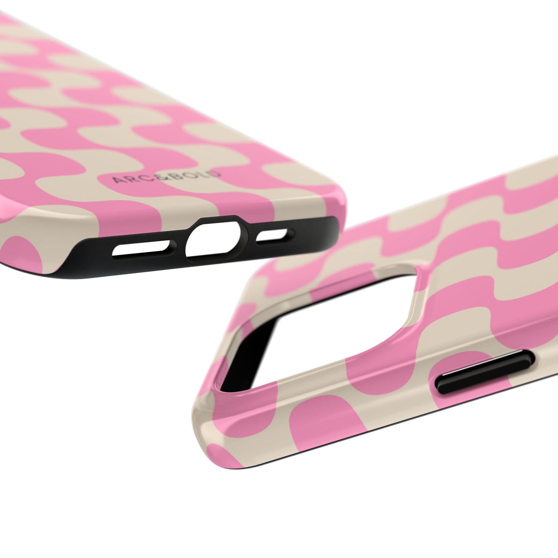 Pink Waves - Tough Phone Case - Arc & Bold