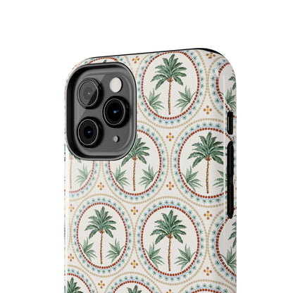 Tropical Tile Palm - Tough Phone Case - Arc & Bold