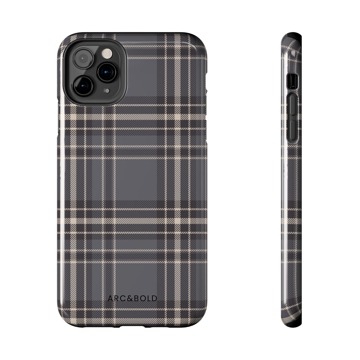 Monochrome Tartan - Tough Phone Case