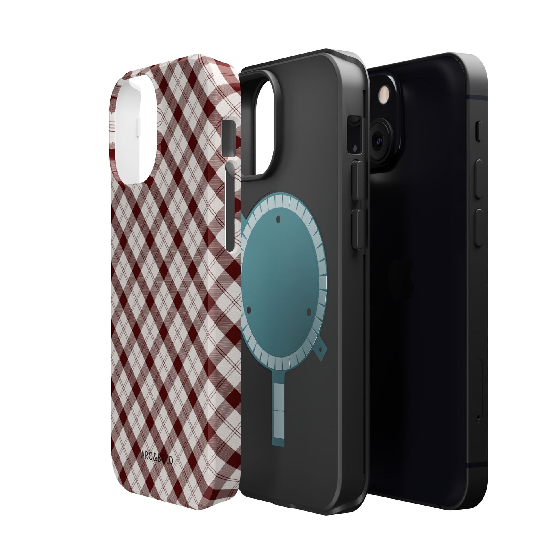 Maroon - Magnetic Tough Case - Arc & Bold