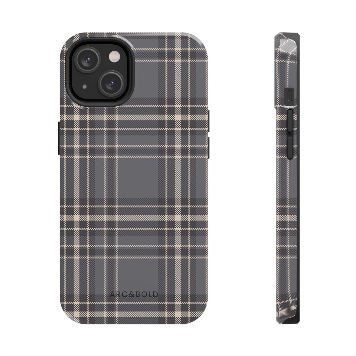 Monochrome Tartan - Tough Phone Case