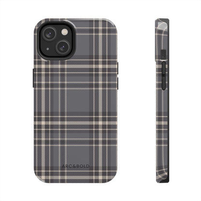 Monochrome Tartan - Tough Phone Case