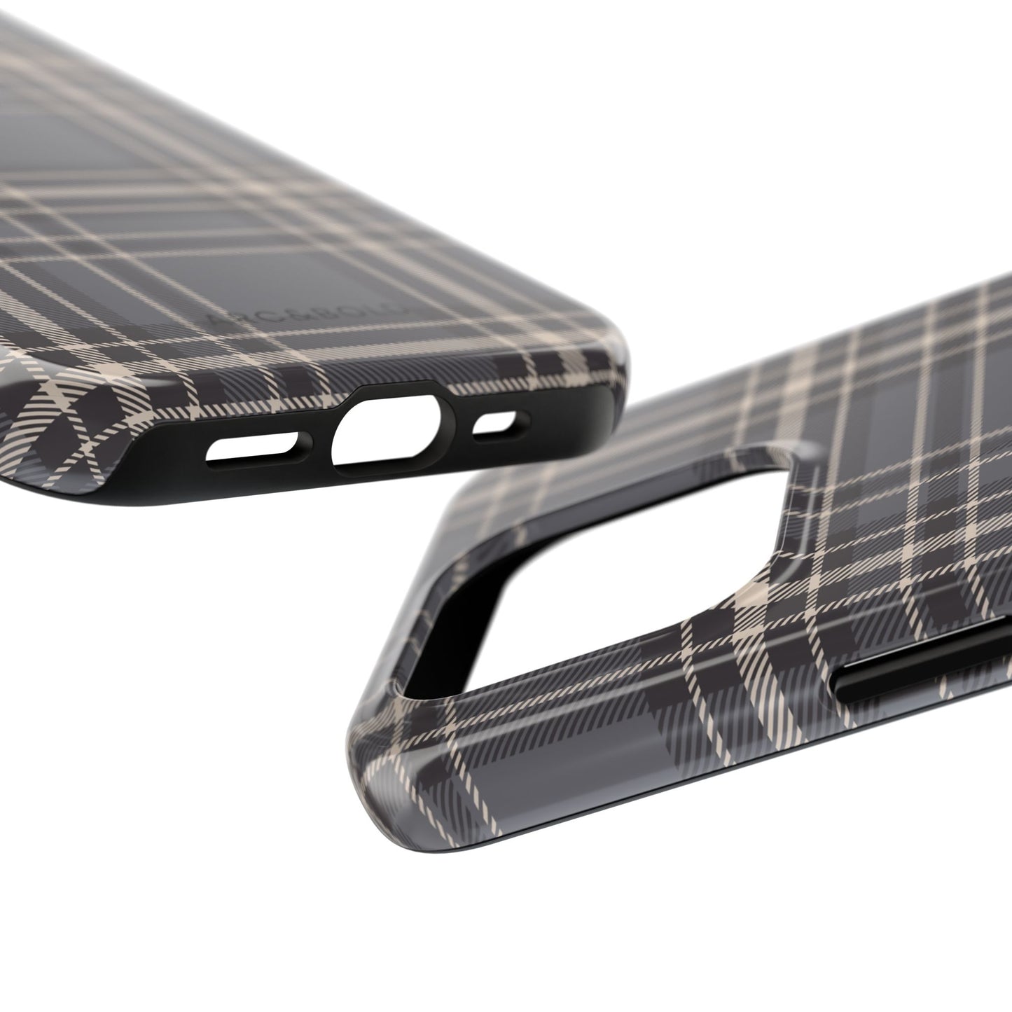 Monochrome Tartan - Tough Phone Case